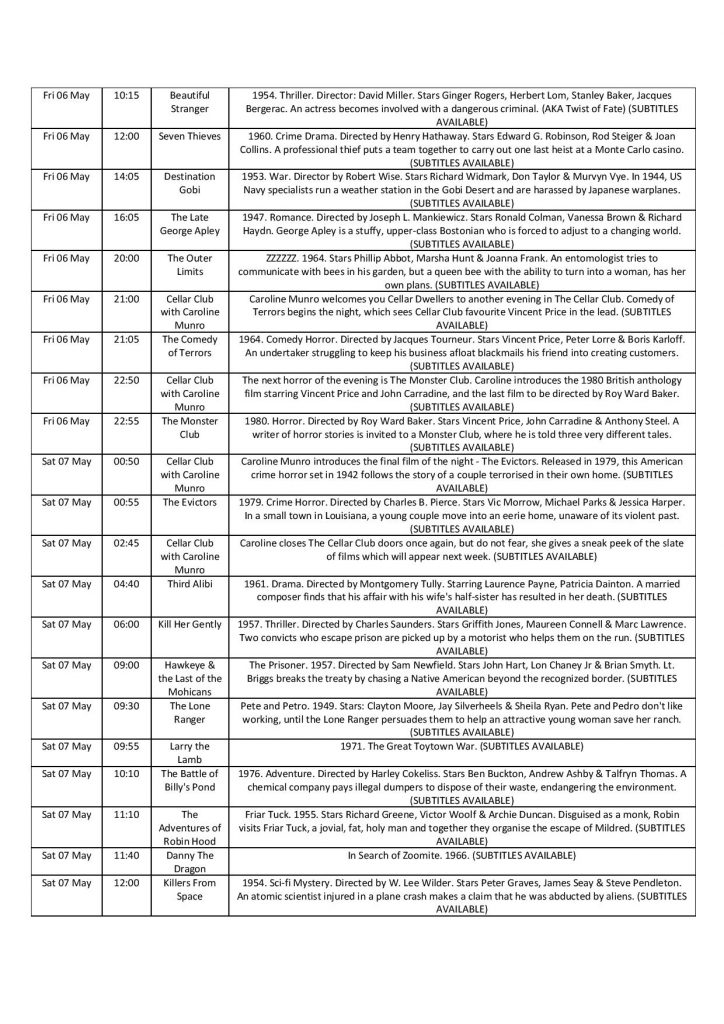 Subtitles Talking Pictures Tv