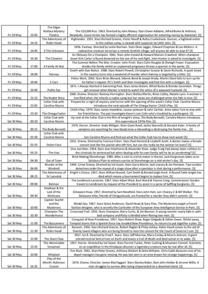 25.05 31.05 subs page