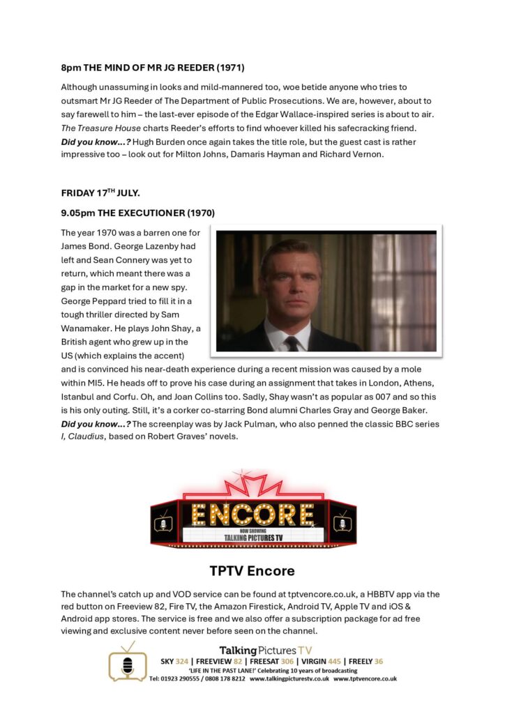 TPTV Highlights 11th July page