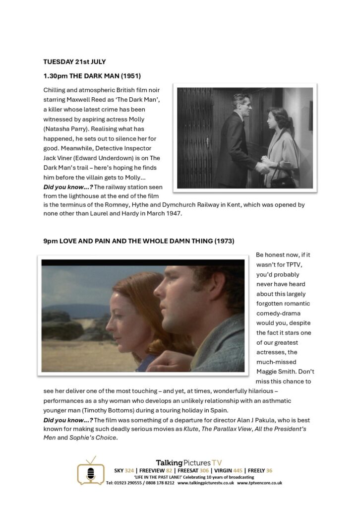 TPTV Highlights 18th July page