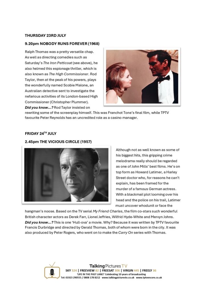 TPTV Highlights 18th July page