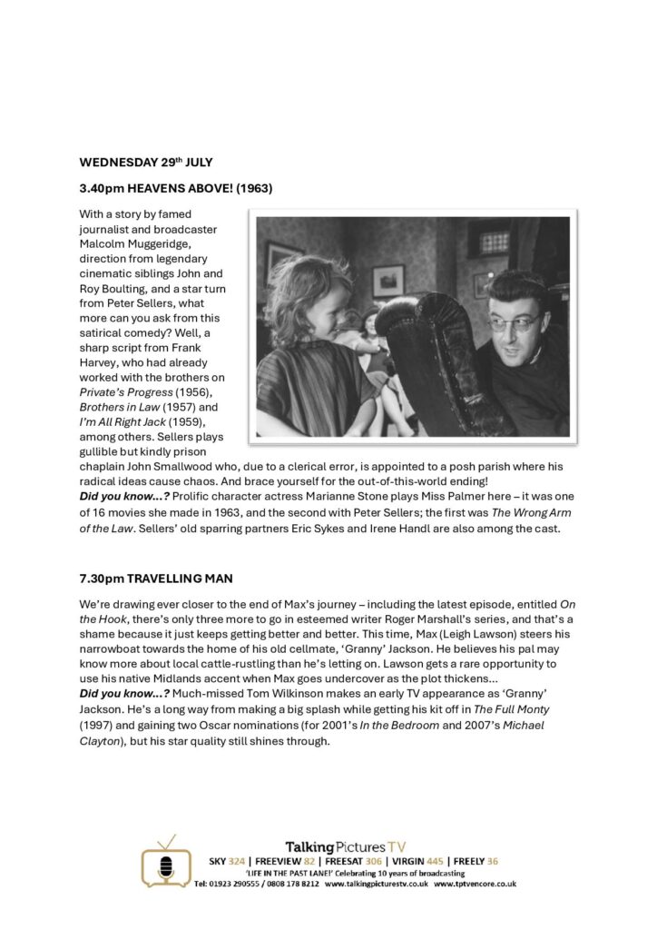 TPTV Highlights wc 25th July page