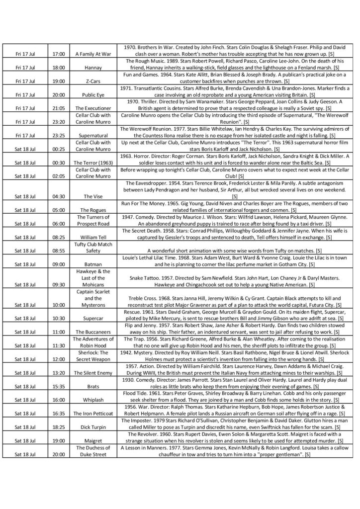 13.07 19.07 subs page