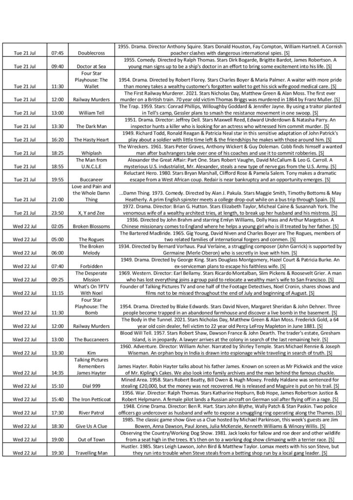 20.07 26.07 subs page