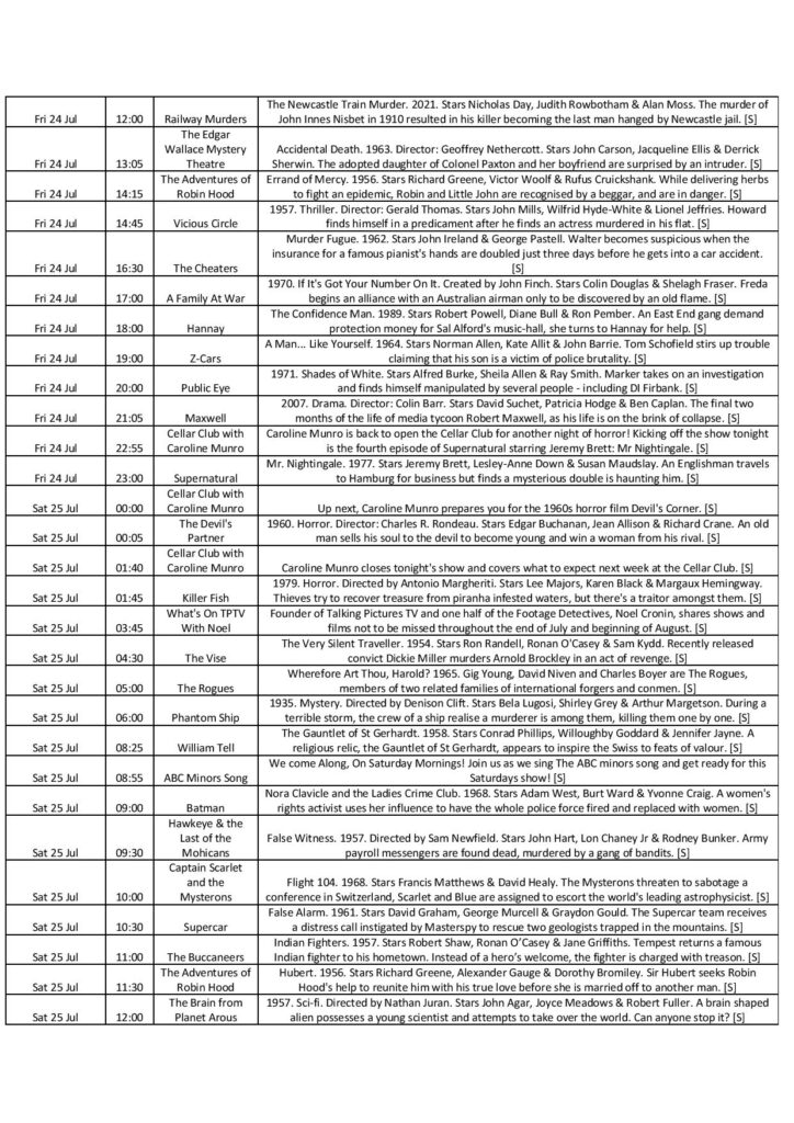 20.07 26.07 subs page