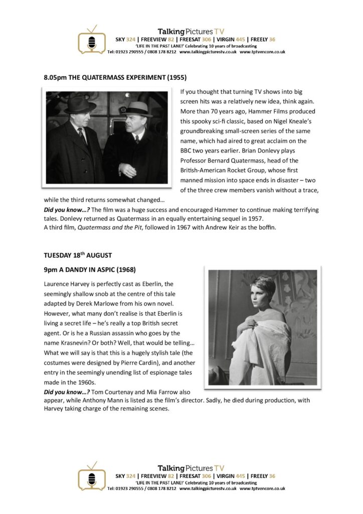 TPTV Highlights w c Aug 15 page