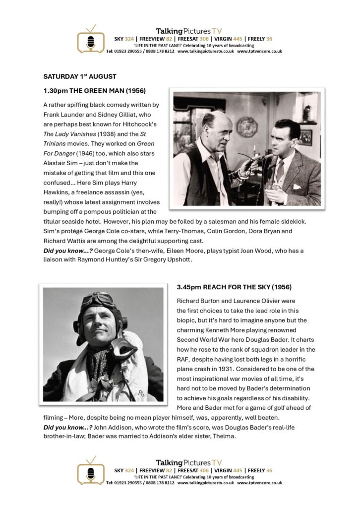 TPTV Highlights wc 1st August page