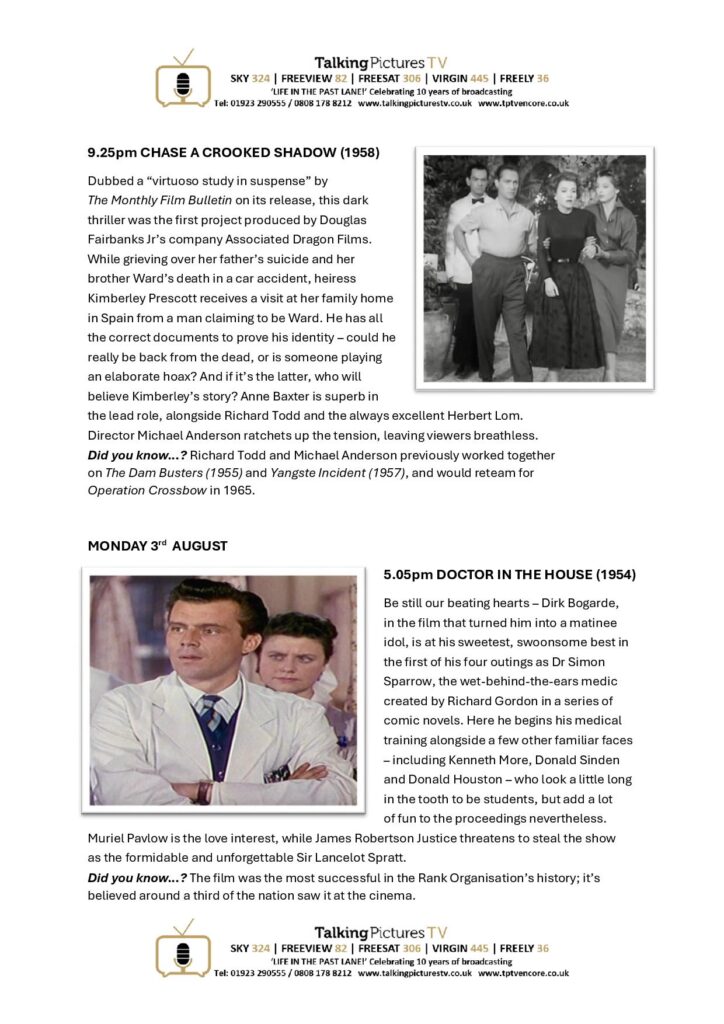 TPTV Highlights wc 1st August page