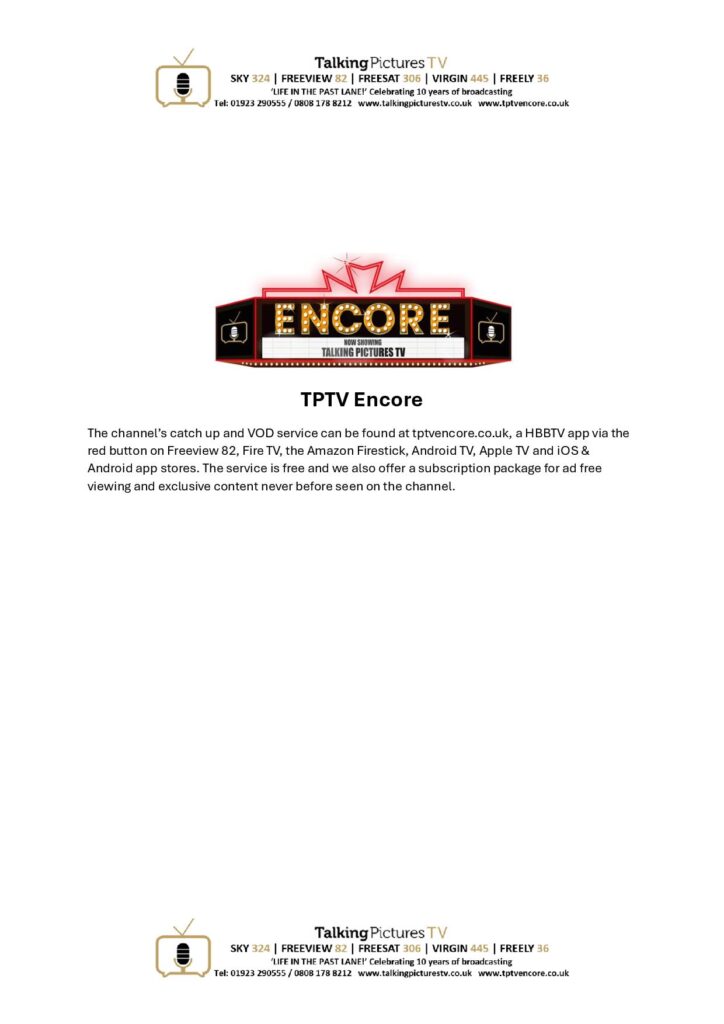 TPTV Highlights wc 1st August page