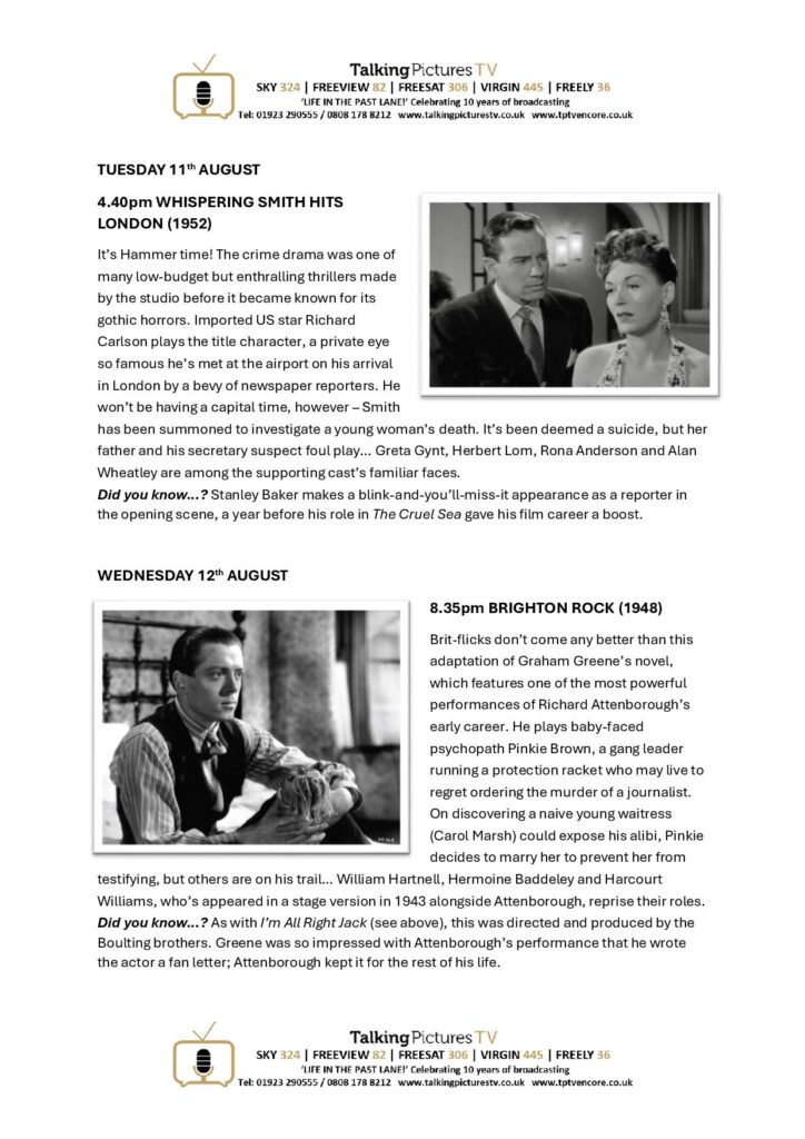 TPTV Highlights wc 8th August page