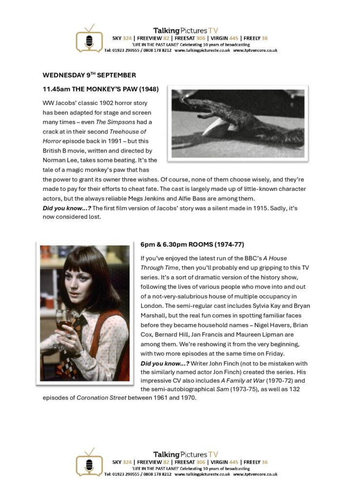 TPTV Highlights wc 5th September page