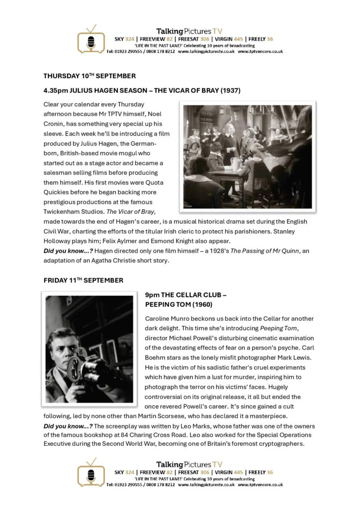 TPTV Highlights wc 5th September page