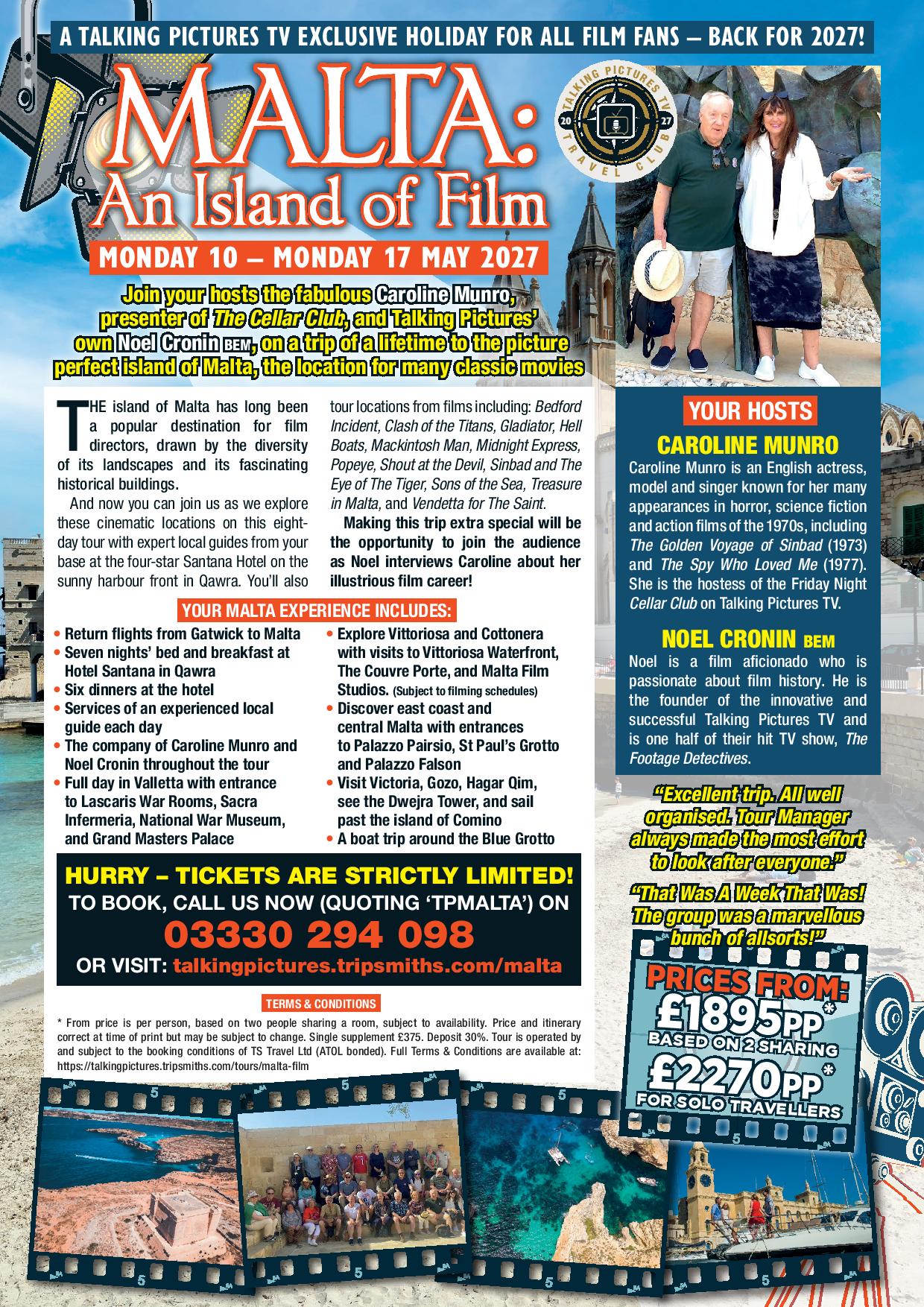 TPTV Malta Island of Film May 2027 A4 Advert page
