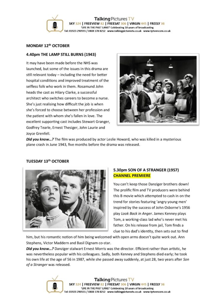 TPTV Highlights 10th October page