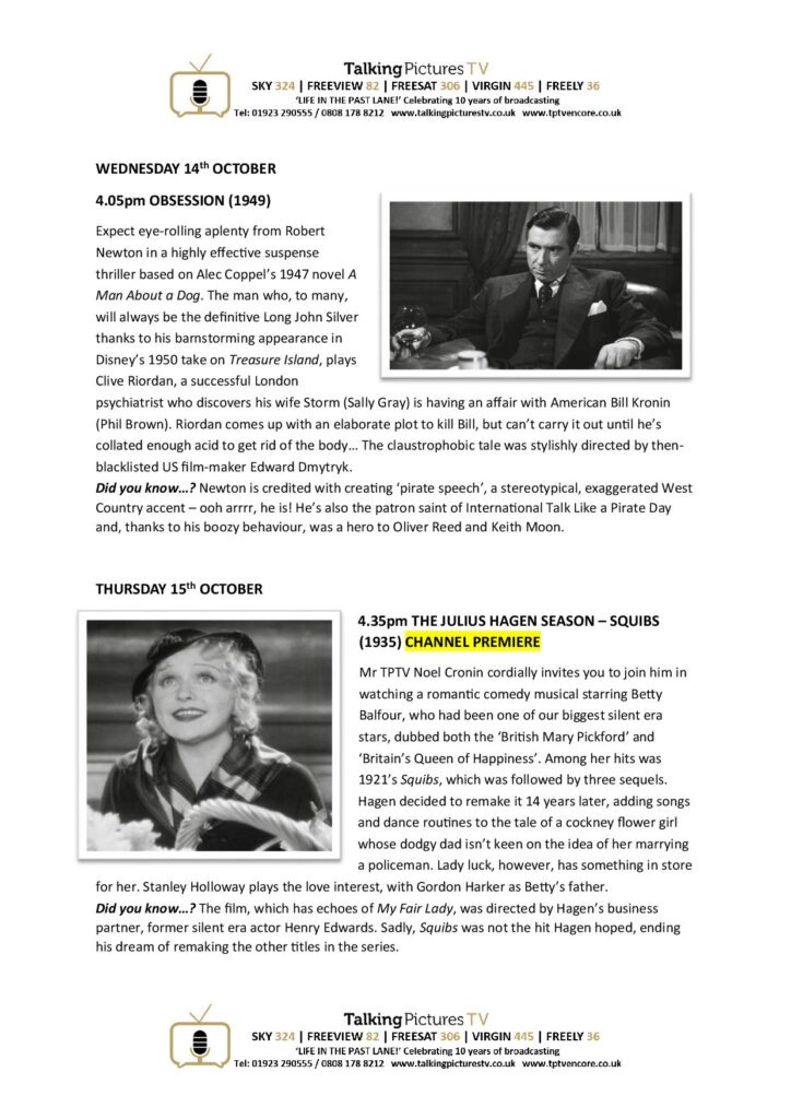TPTV Highlights 10th October page