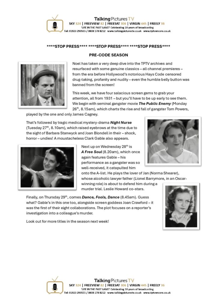 TPTV Highlights w c 24th October page