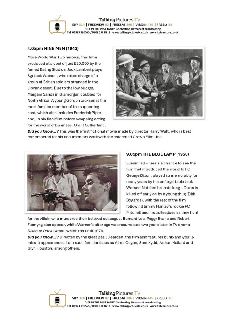 TPTV Highlights w c 26th Sept page